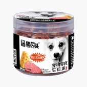 黑鼻头 犬用牛肉芝士实粒派 150g 狗零食磨牙美毛增色